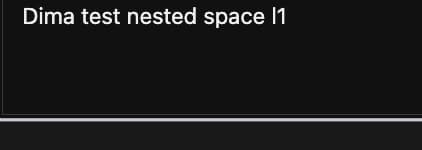 Dima test nested space l1